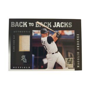 Magglio Ordonez Back To Back Jacks Game Used Bat Card 239/250 Donruss Elite BB11